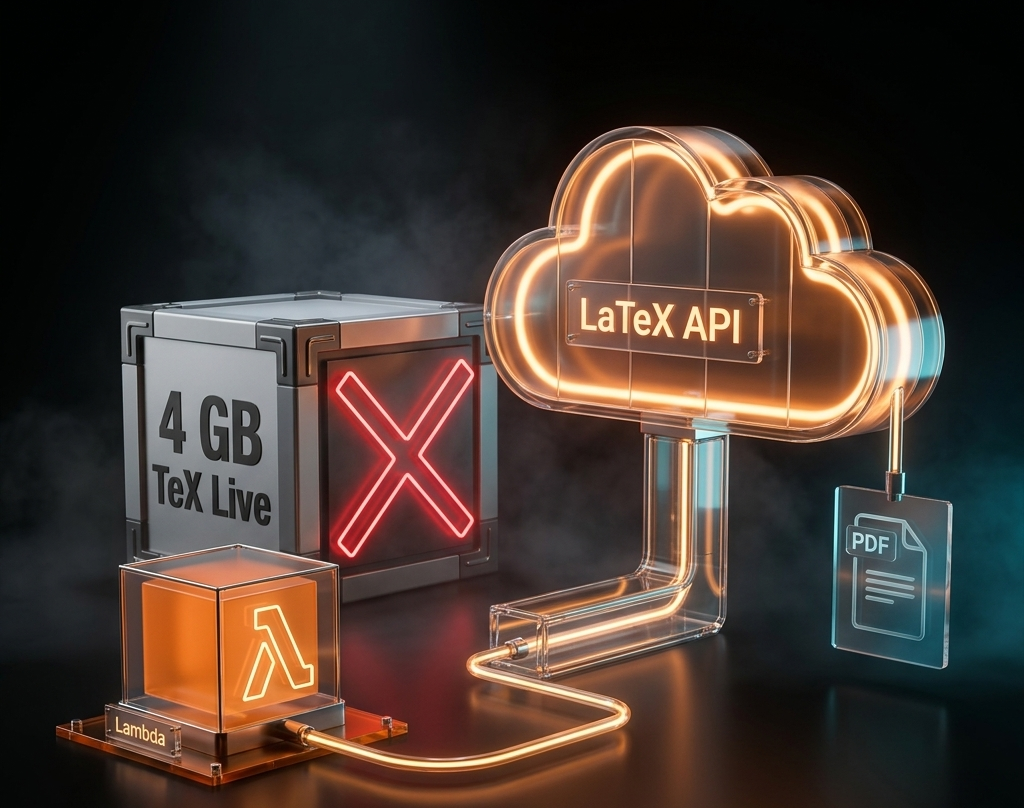 LaTeX PDFs in AWS Lambda via API